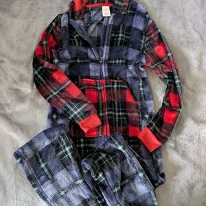 Cat & Jack Multicolor Plaid Fleece Set